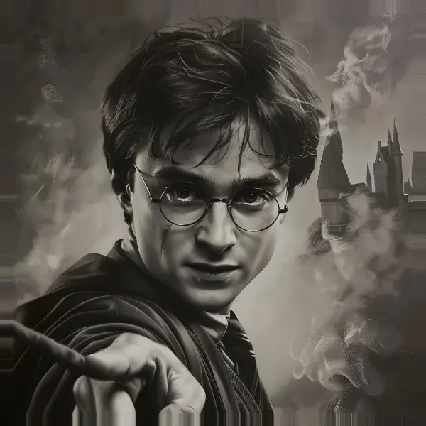 Tableau Sorcier Harry Potter Sépia merchOne