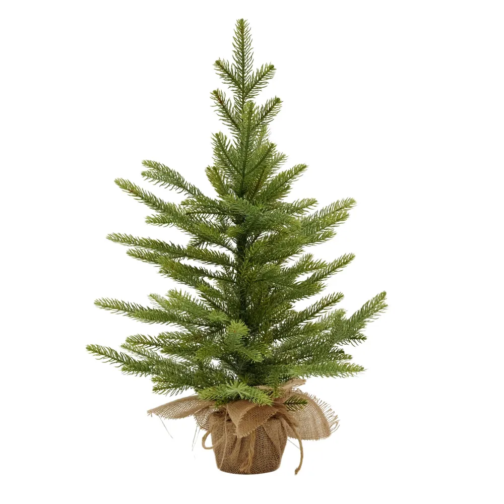 Mini sapin de Noël artificiel Virpol. dans un pot de jute, 65cm
