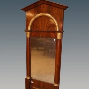 Miroir antique de style Biedermeier d'Europe du Nord