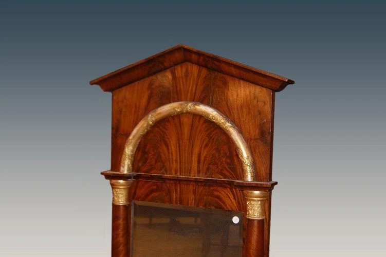 Miroir antique de style Biedermeier d'Europe du Nord