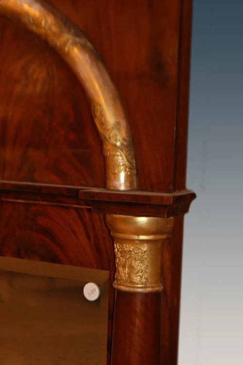 Miroir antique de style Biedermeier d'Europe du Nord