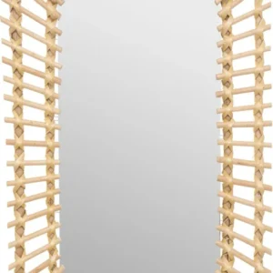 Miroir Atmosphera en rotin 35x58cm