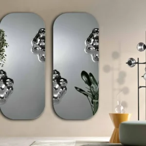 Miroir Crown rectangulaire gris fumé 175x80