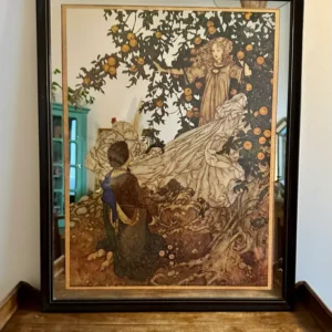 Miroir Edmund Dulac Hans Christian Anderson Le Jardin du Paradis