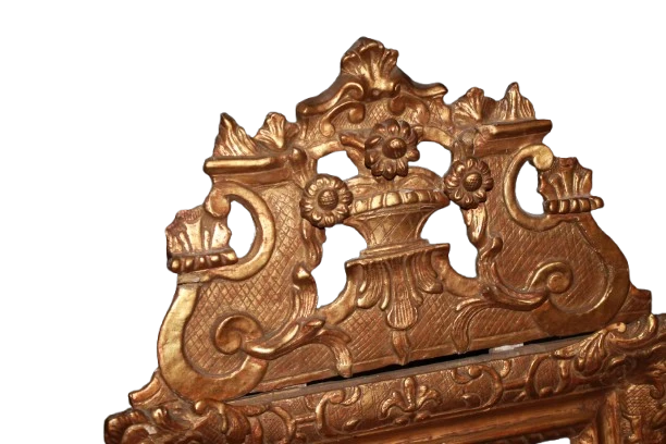 Miroir Français en Bois Doré – Fin XVIIIe Siècle