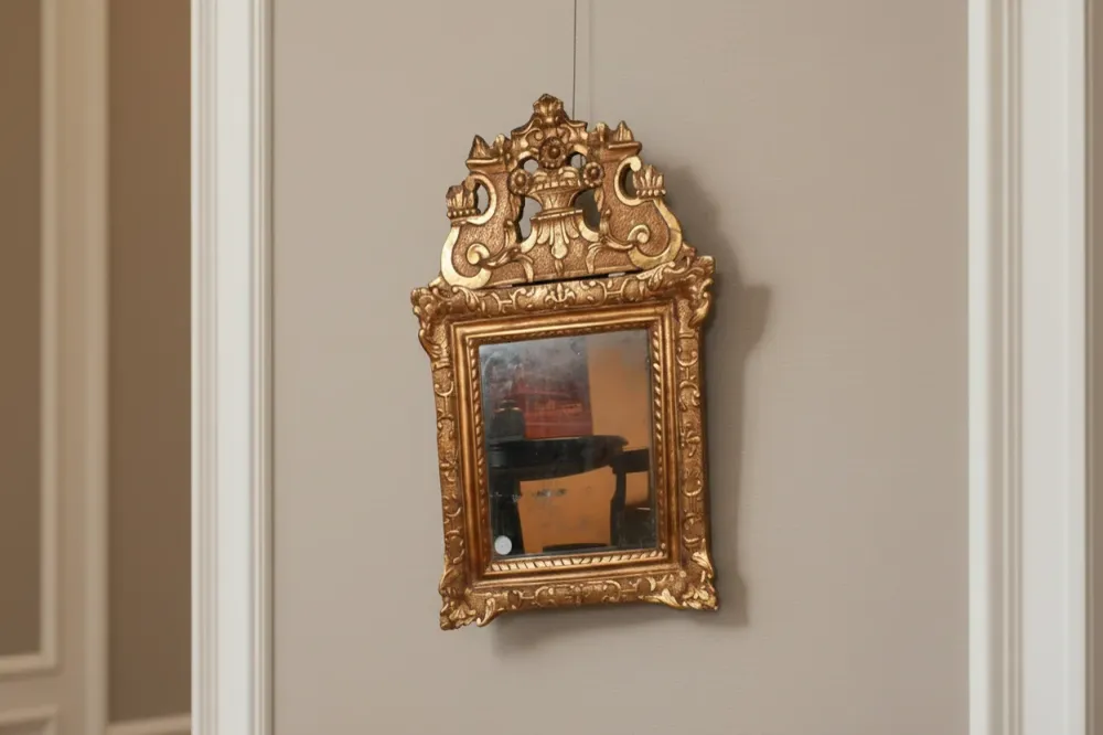 Miroir Français en Bois Doré – Fin XVIIIe Siècle