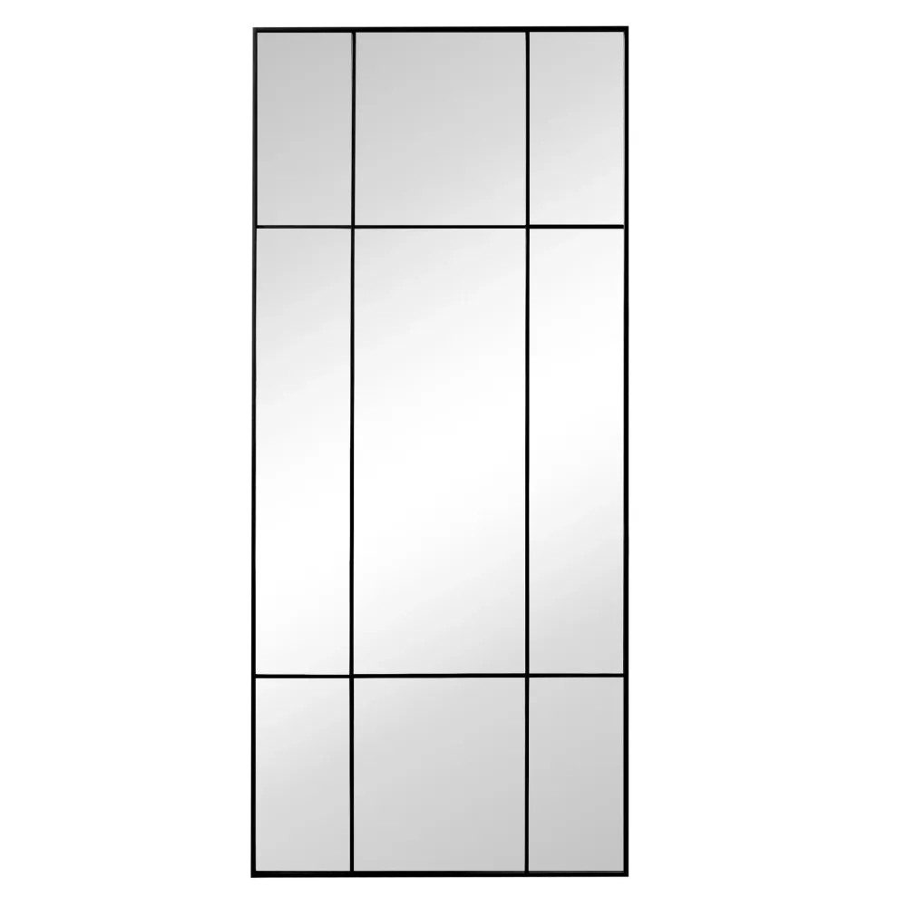 Miroir New York avec cadre noir 180 x 80 cm