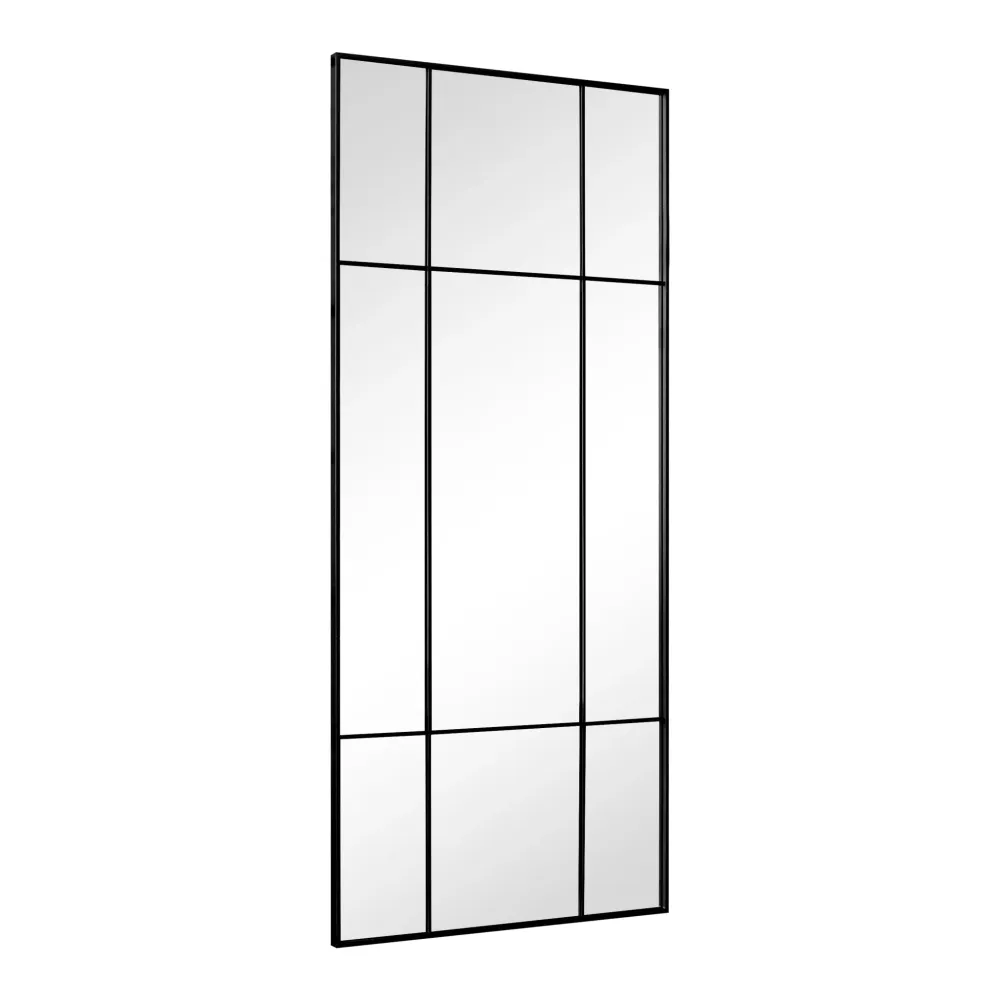 Miroir New York avec cadre noir 180 x 80 cm