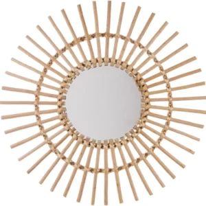 Miroir pour Enfants Atmosphera - Rotin - Marron - D58cm