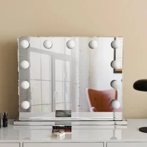 MIROIR VANITY 11 AMPOULES LED 81x63x18cm