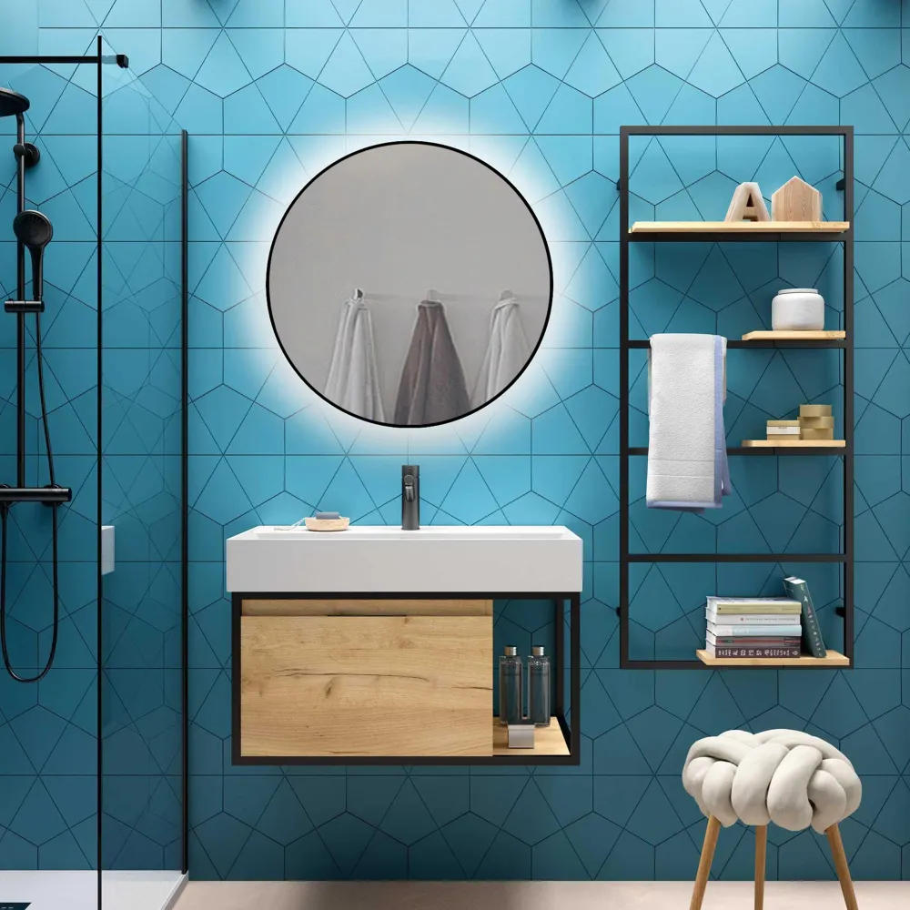 Miroir Zeus avec éclairage décoratif à LED Intégrée