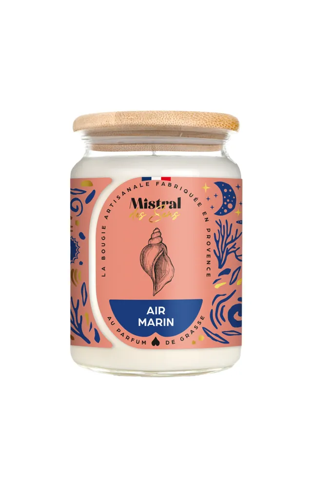 Bougie parfumée - Air marin - 700 ml Mistral Des Sens