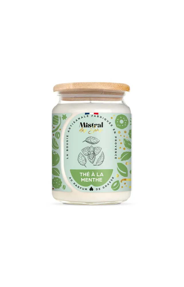 Bougie parfumée - Thé à la menthe - 700 ml Mistral Des Sens
