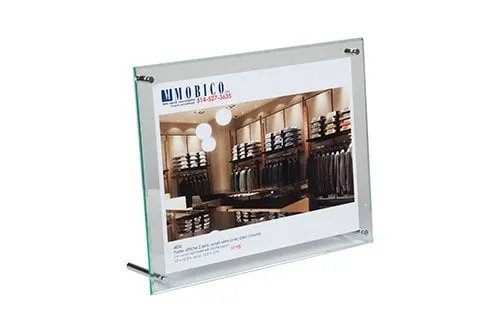 Porte-affiche hybride vertical/horizontal 5'' x 7'' Mobico