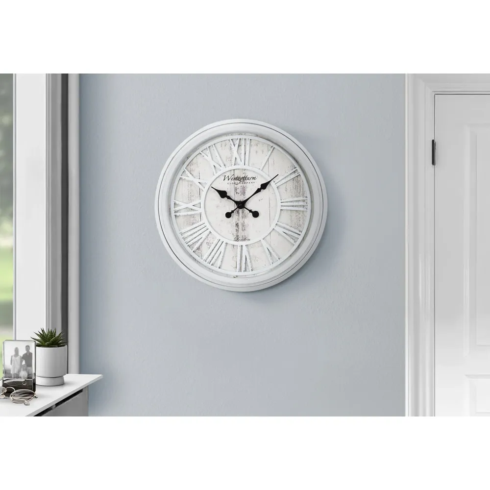 I 9043 - Horloge, 20" Rond, Horloge Murale, Transitionnel Monarch Specialties