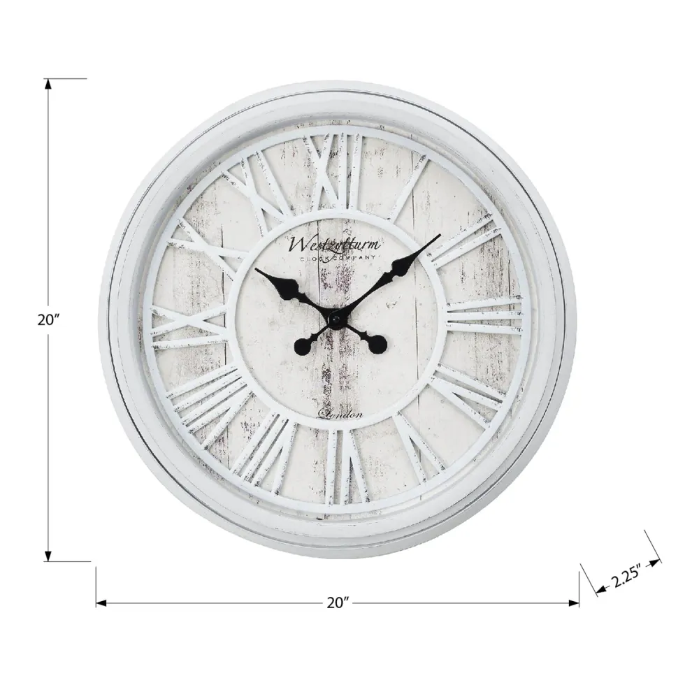 I 9043 - Horloge, 20" Rond, Horloge Murale, Transitionnel Monarch Specialties