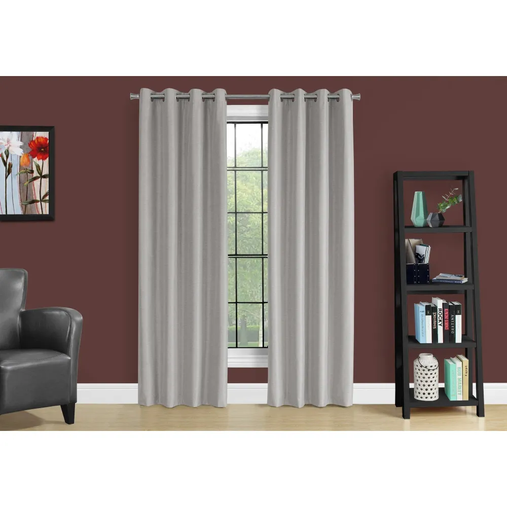 I 9836 Rideau, Ensemble 2pcs, 54"w X 95"l, 100% Bloque Lumiere, Passe-fil, Salon, Chambre À Coucher, Cuisine, Isolation Th...