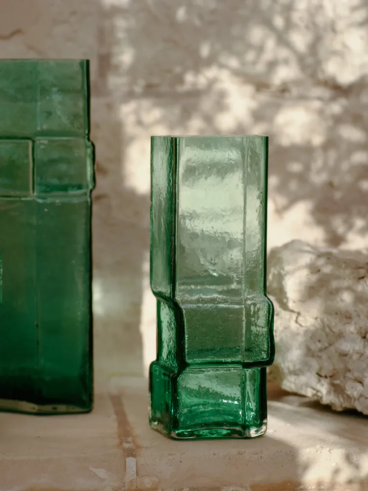 Muro Vase - Medium - Recycled Green