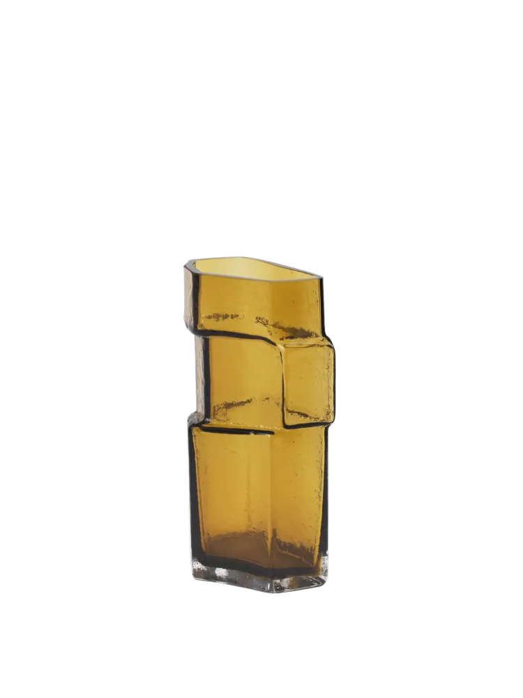Muro Vase - Small - Recycled Amber