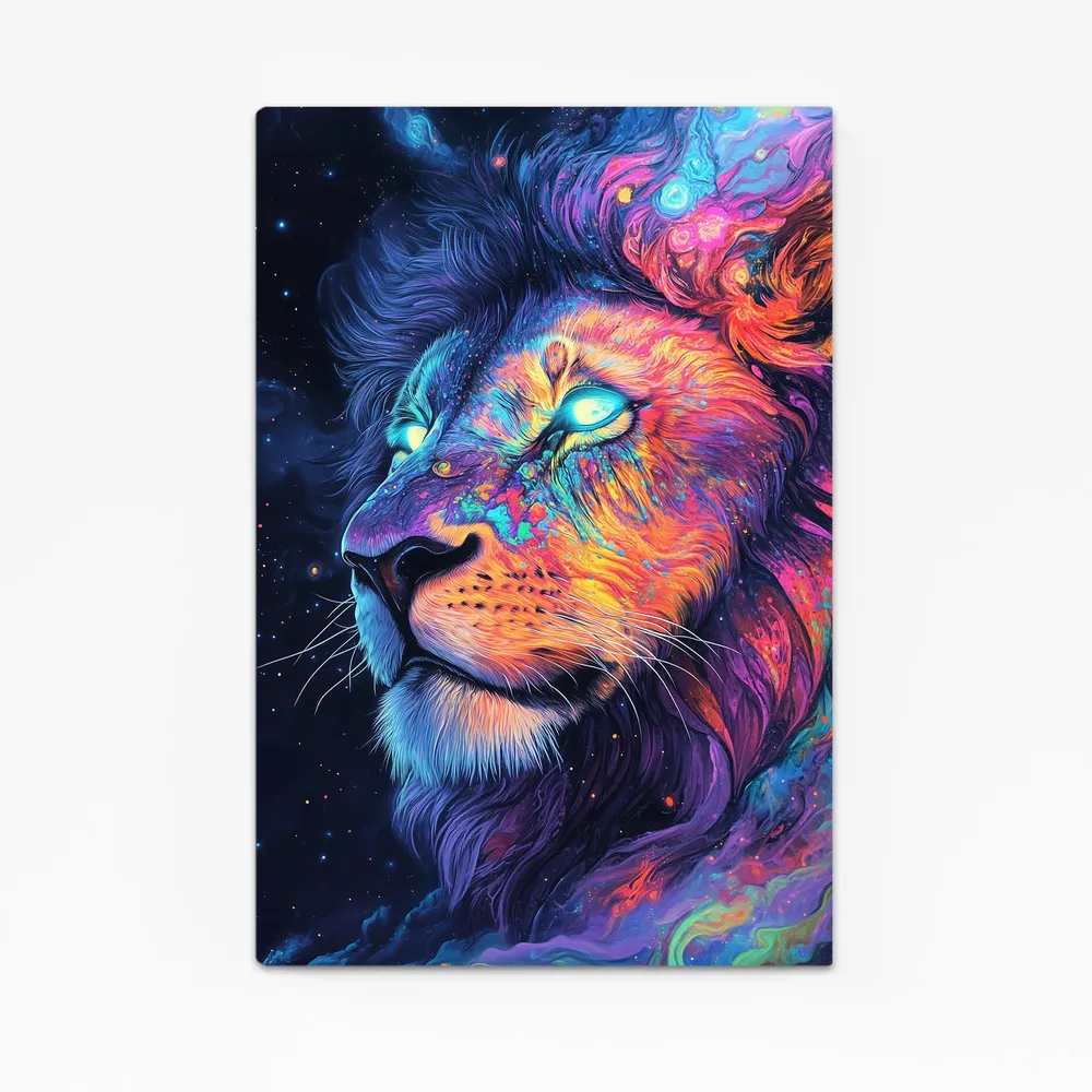 Cosmos Vibrant Tableau Lion MusaArtGallery
