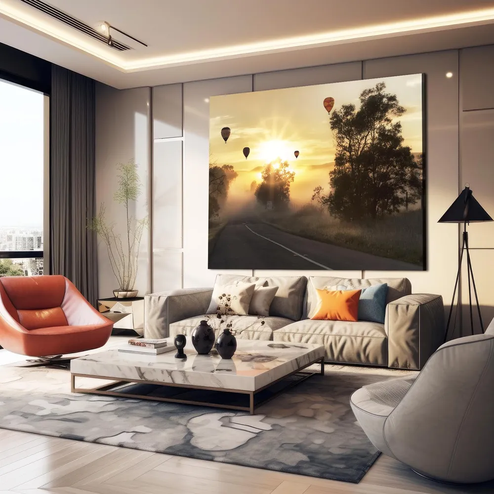 Matin Brumeux Tableau Paysage MusaArtGallery