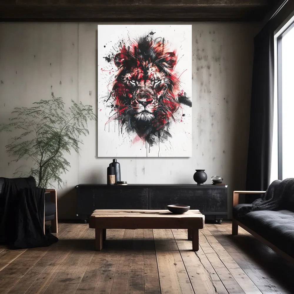 Puissance du Lion Tableau Lion MusaArtGallery
