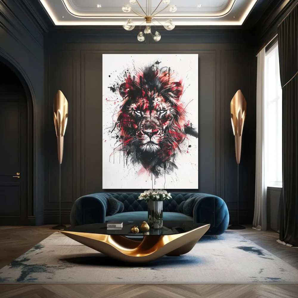 Puissance du Lion Tableau Lion MusaArtGallery