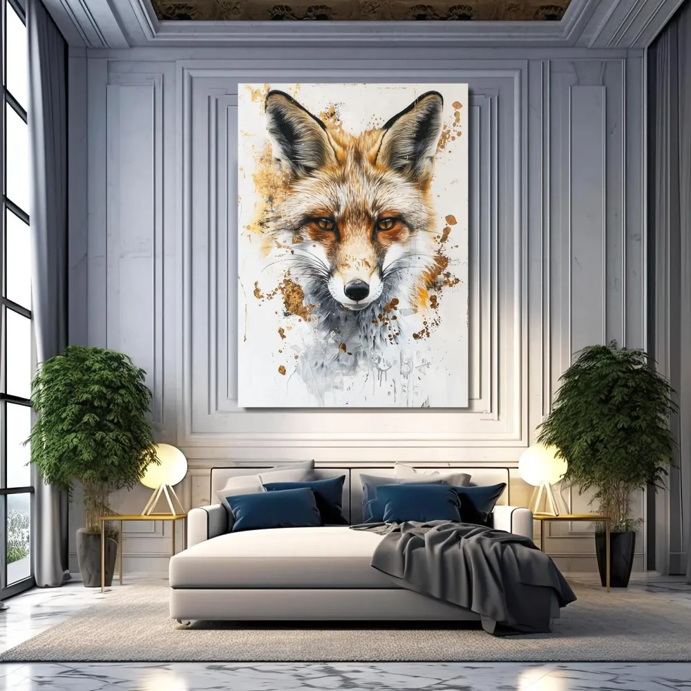 Reflet Sauvage Tableau Renard MusaArtGallery
