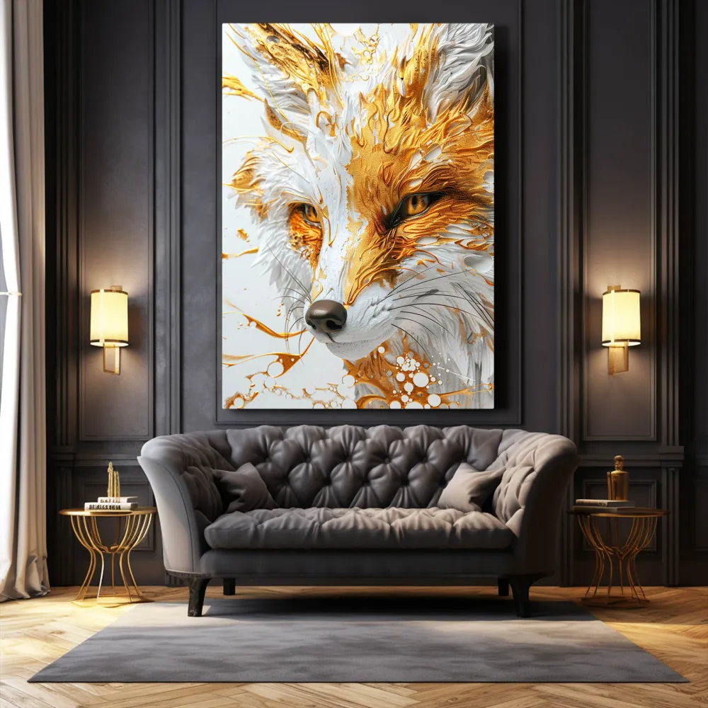 Renard Flamboyant Tableau Renard MusaArtGallery