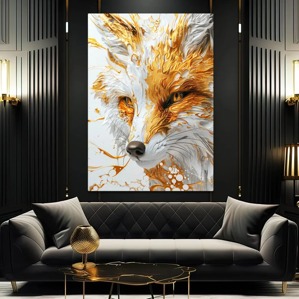 Renard Flamboyant Tableau Renard MusaArtGallery