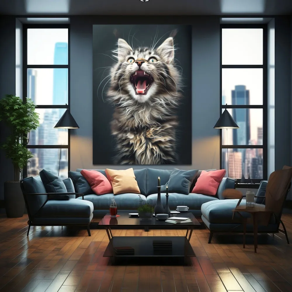 Sauvage Tableau Chat MusaArtGallery