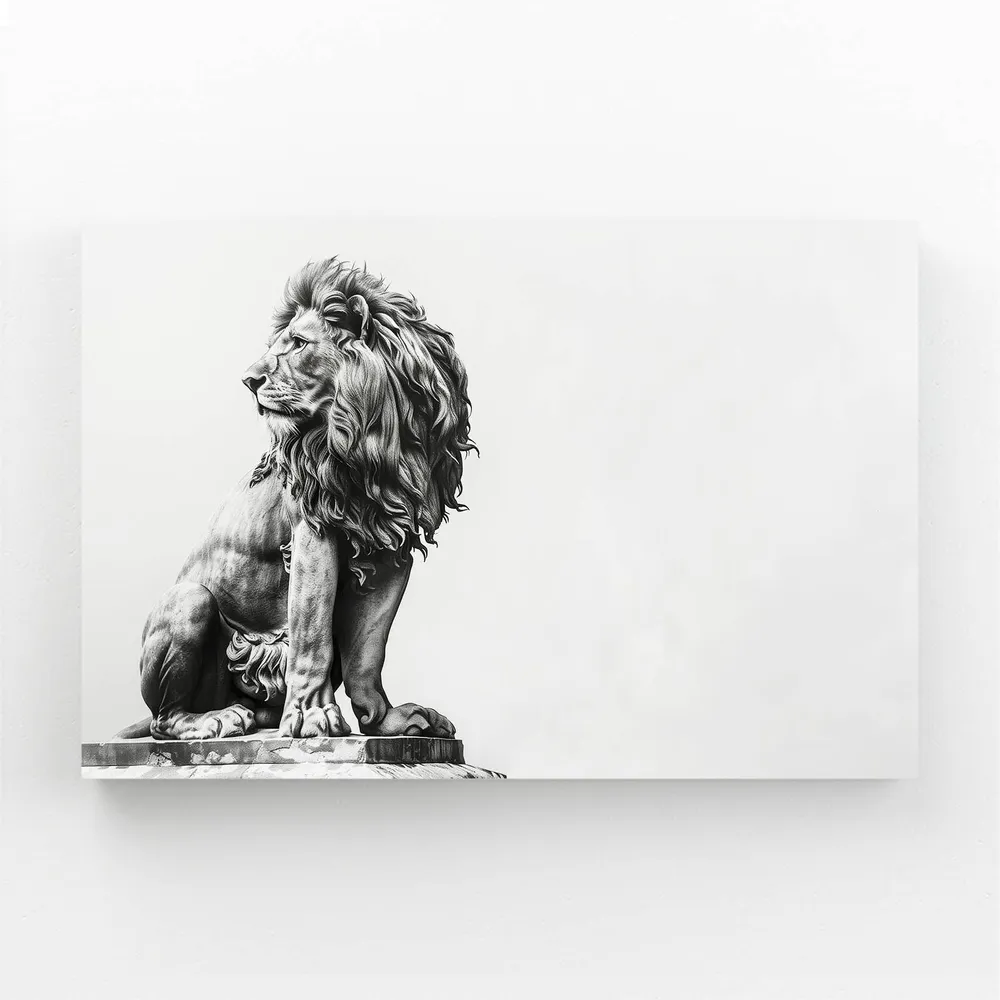 Statue Royale Tableau Lion MusaArtGallery