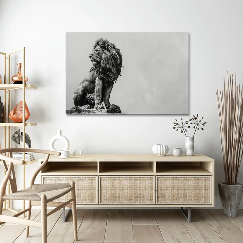 Statue Royale Tableau Lion MusaArtGallery