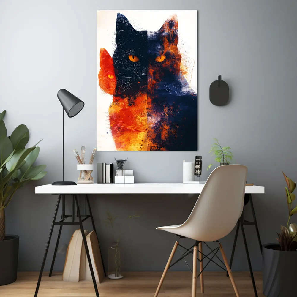 Surréaliste Tableau Chat MusaArtGallery