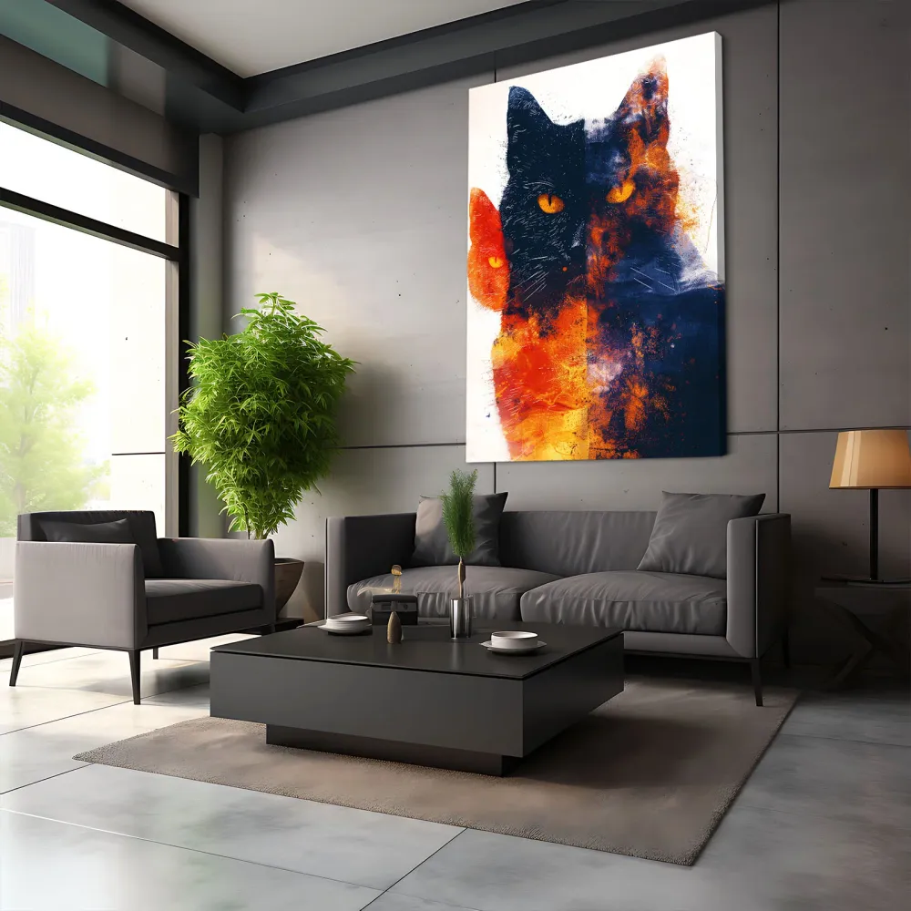 Surréaliste Tableau Chat MusaArtGallery