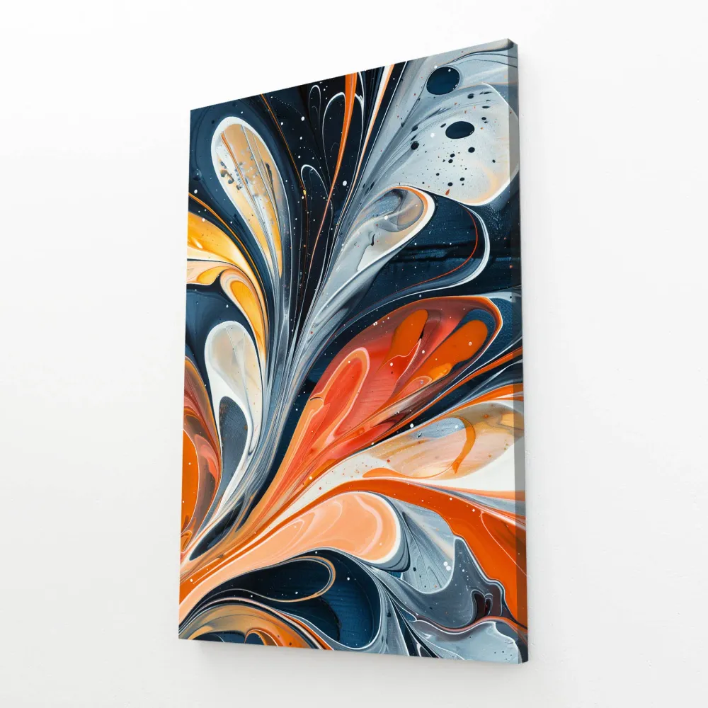 Tableau Abstrait Flamme Céleste MusaArtGallery