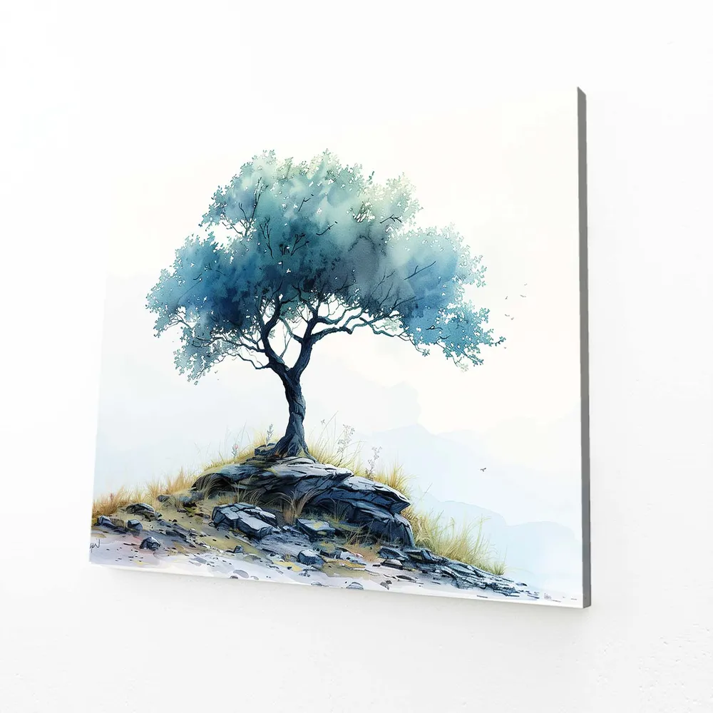 Tableau Arbre Solitude Montagne MusaArtGallery