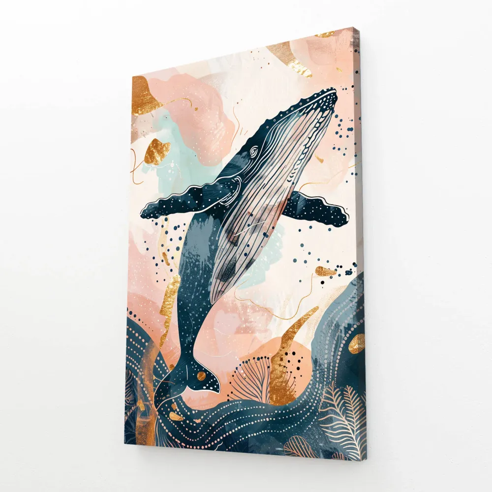 Tableau Baleine Abstraite MusaArtGallery