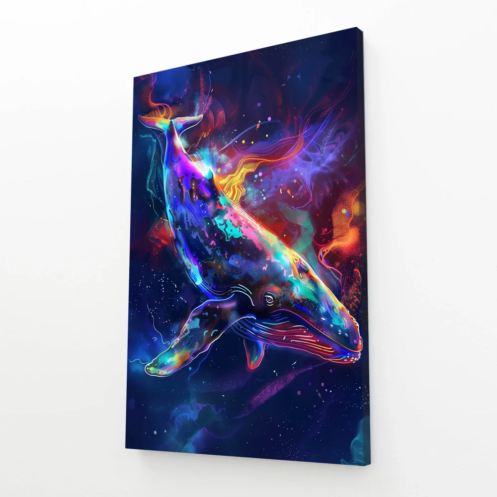 Tableau Baleine Éclat Cosmique MusaArtGallery