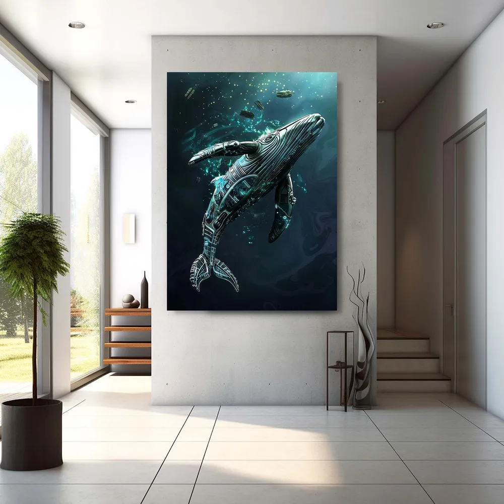 Tableau Baleine Futuriste MusaArtGallery