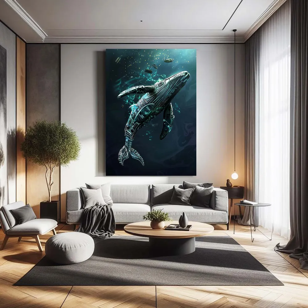 Tableau Baleine Futuriste MusaArtGallery