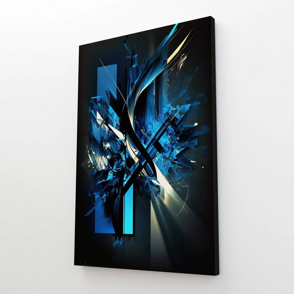 Tableau Bleu Petrole MusaArtGallery