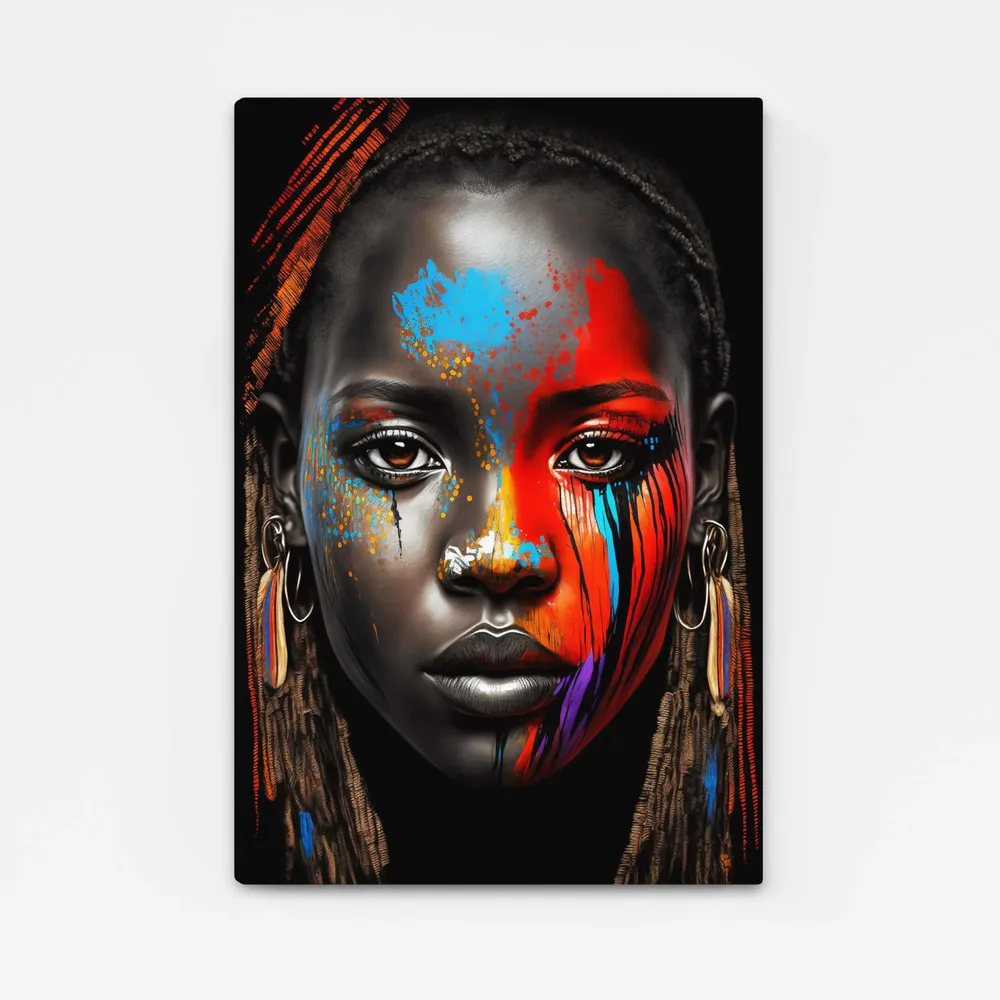Tableau Femme Africaine Coloré MusaArtGallery