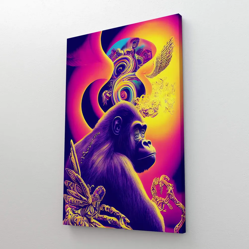 Tableau Gorille Pop Art MusaArtGallery