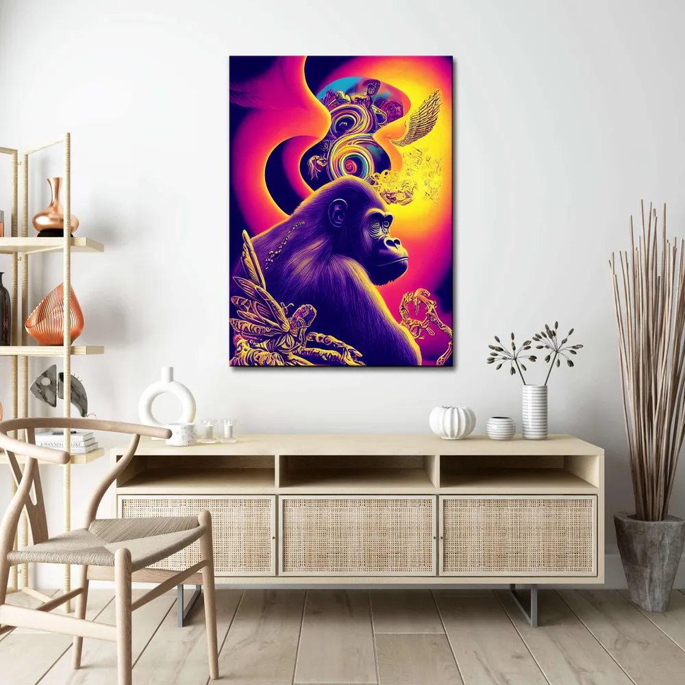 Tableau Gorille Pop Art MusaArtGallery