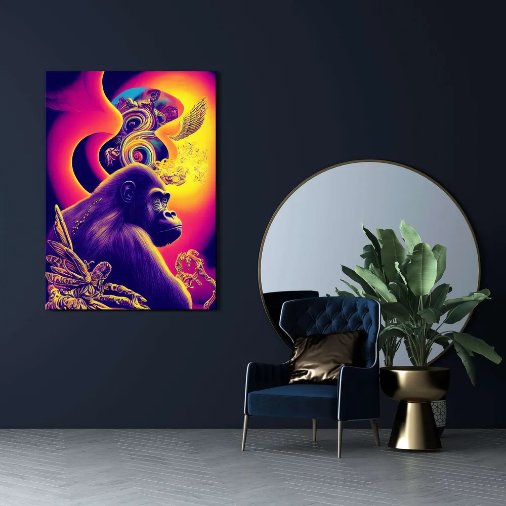 Tableau Gorille Pop Art MusaArtGallery