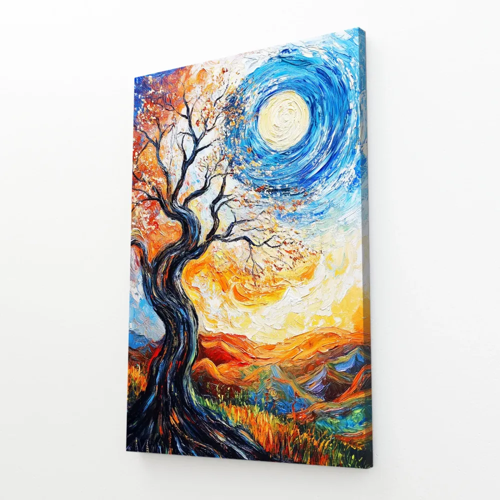 Tableau De L'arbre De Vie Avec Ciel Bleu MusaArtGallery