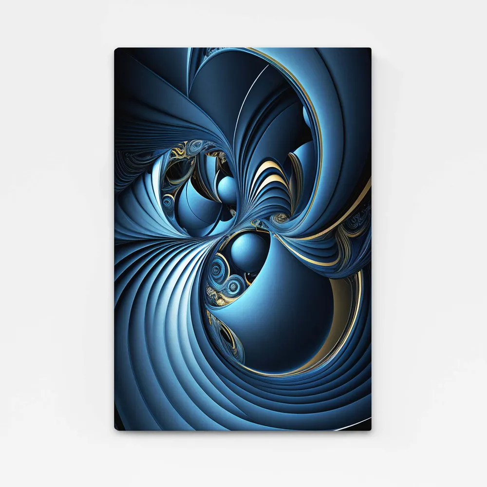 Tableau Moderne Abstrait Bleu MusaArtGallery