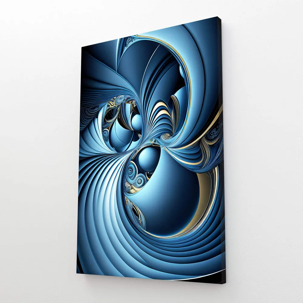 Tableau Moderne Abstrait Bleu MusaArtGallery