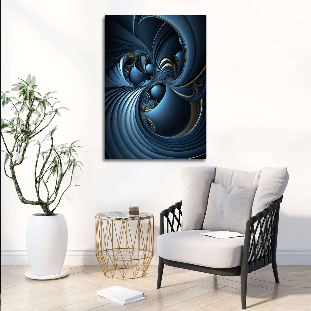 Tableau Moderne Abstrait Bleu MusaArtGallery